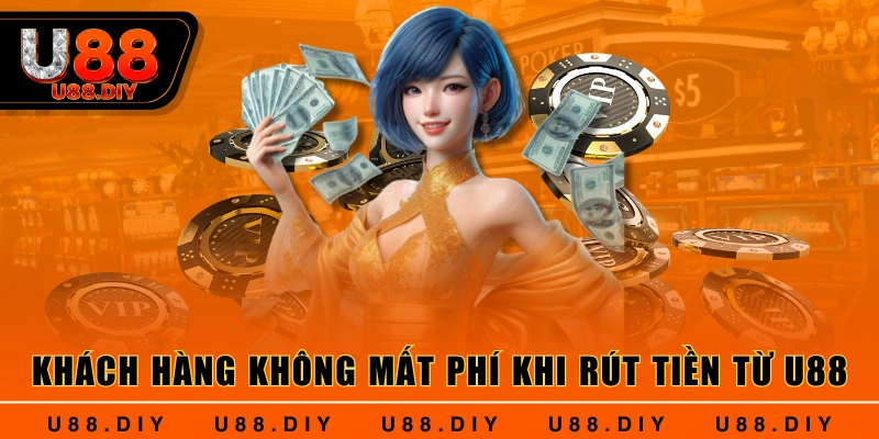 Khách hàng không mất phí khi rút tiền từ U88 Khách hàng không mất phí khi rút tiền từ U88