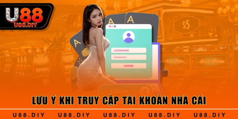 Lưu ý khi truy cập tài khoản nhà cái