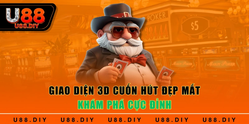 Giao diện 3D cuốn hút đẹp mắt, khám phá cực đỉnh